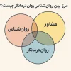 مرز بین روان‌شناس، مشاور و روان‌درمانگر چیست؟
